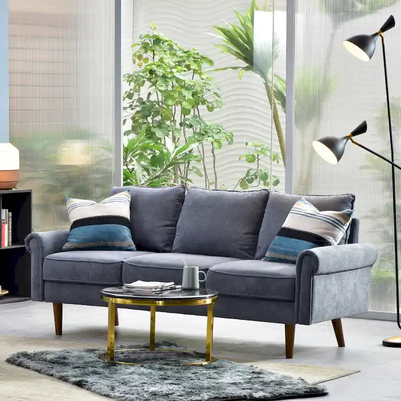 Canapé rembourré de style Mid-century