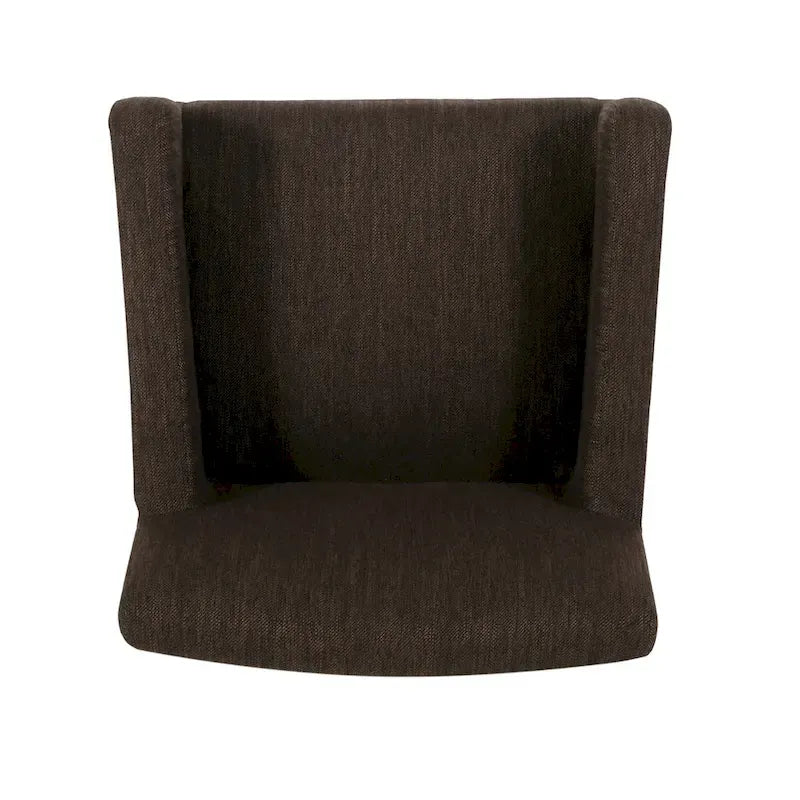Tabourets de comptoir en bois rembourrés en tissu