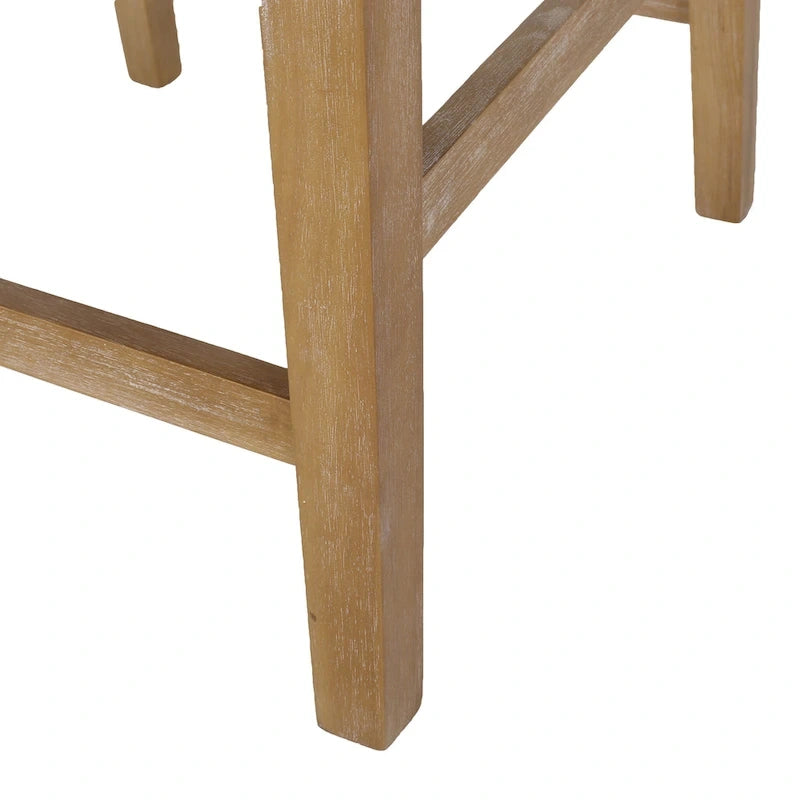 Tabourets de comptoir en bois rembourrés en tissu