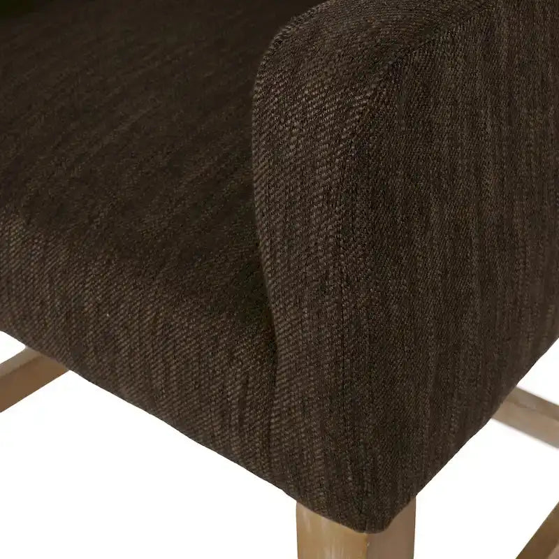 Tabourets de comptoir en bois rembourrés en tissu