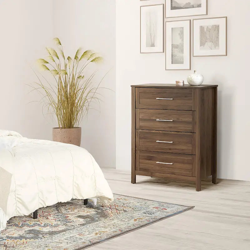 Table de chevet commode 4 tiroirs
