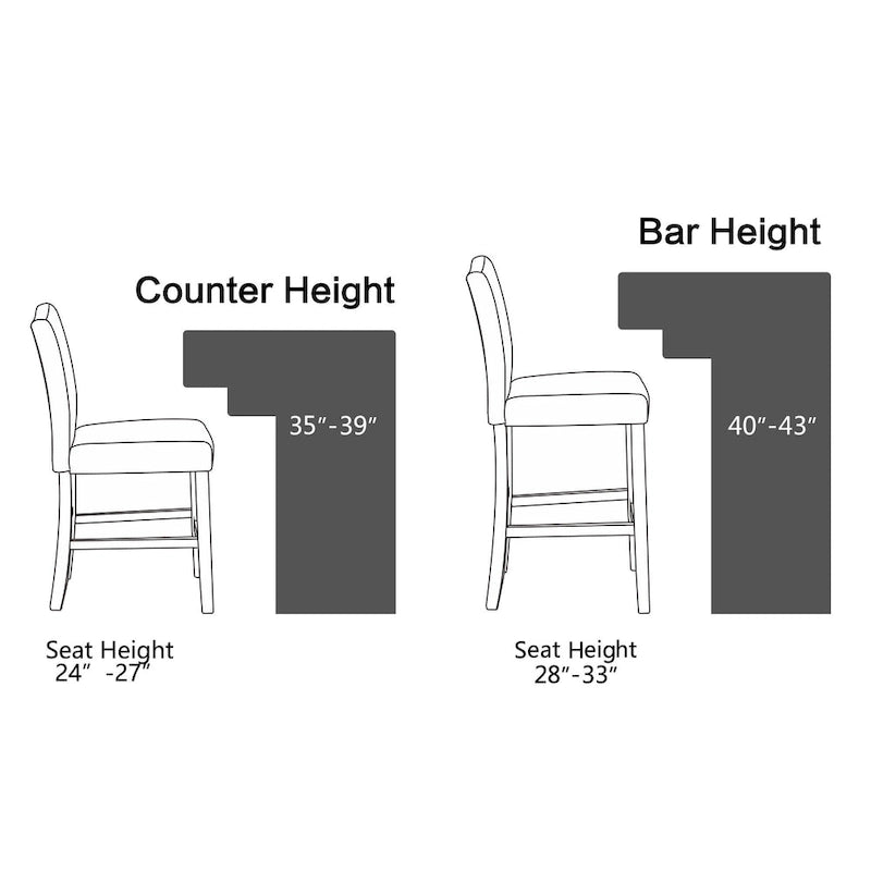 Tabourets de bar en tissu Chaises de bar rembourrées Chaises de pub