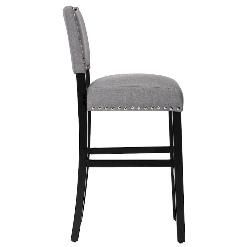 Tabourets de bar en tissu Chaises de bar rembourrées Chaises de pub