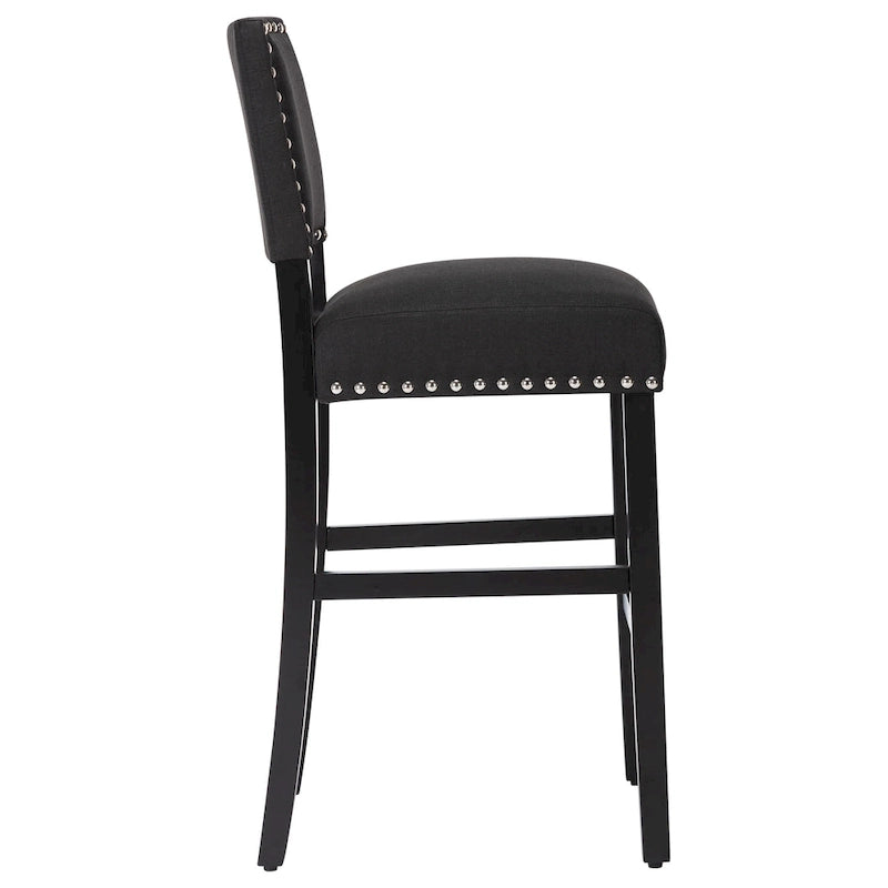 Tabourets de bar en tissu Chaises de bar rembourrées Chaises de pub