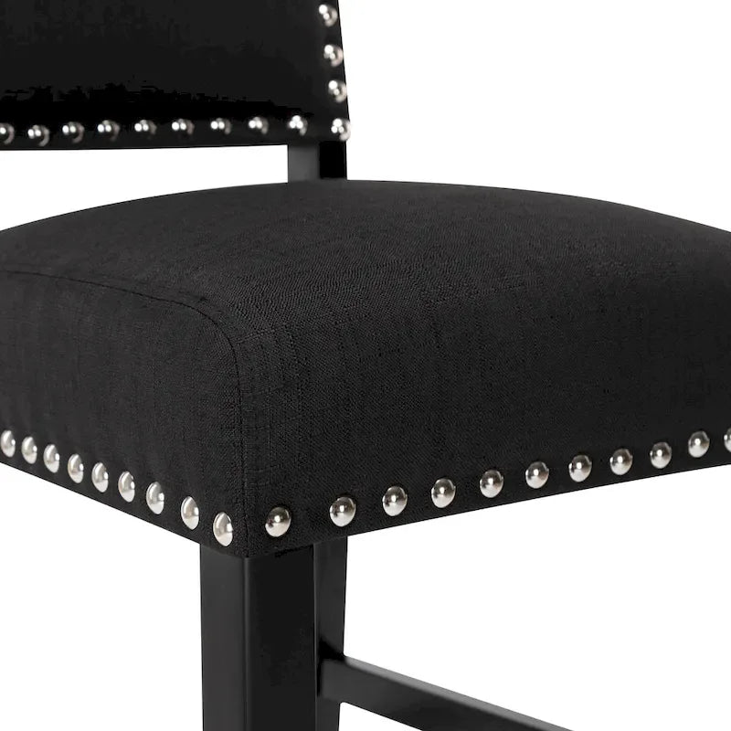 Tabourets de bar en tissu Chaises de bar rembourrées Chaises de pub
