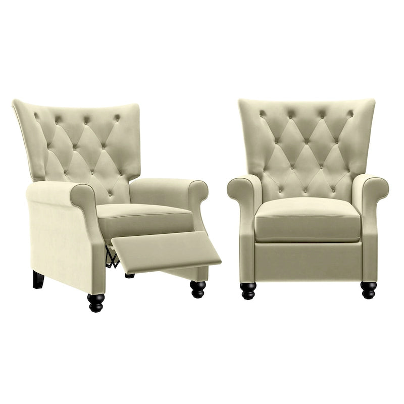 Fauteuils inclinables rembourrés à dossier réglable