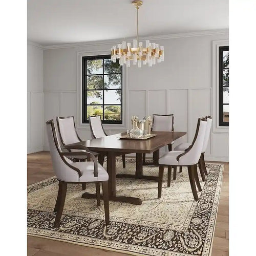 Manhattan Comfort Grand Faux Leather Dining Armchair