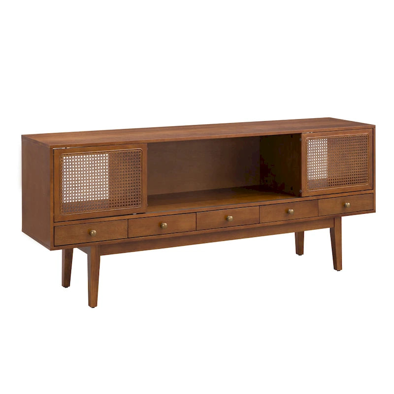 Meuble TV console média moderne du milieu du siècle