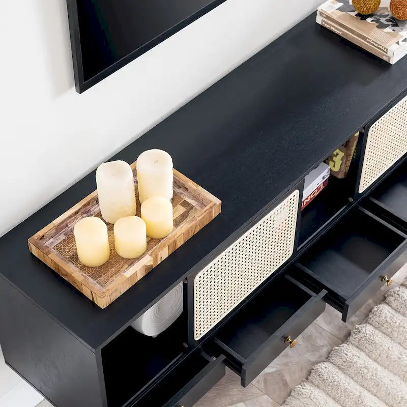Meuble TV console média moderne du milieu du siècle
