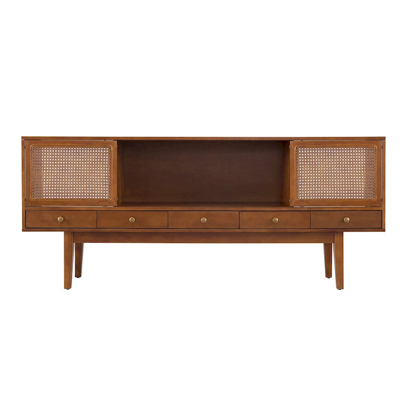 Meuble TV console média moderne du milieu du siècle