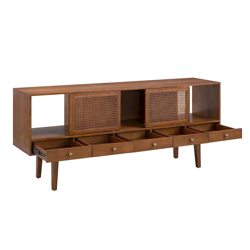 Meuble TV console média moderne du milieu du siècle
