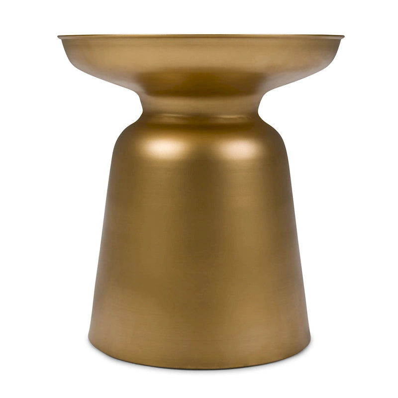 Table d'appoint latérale en métal moderne et industrielle