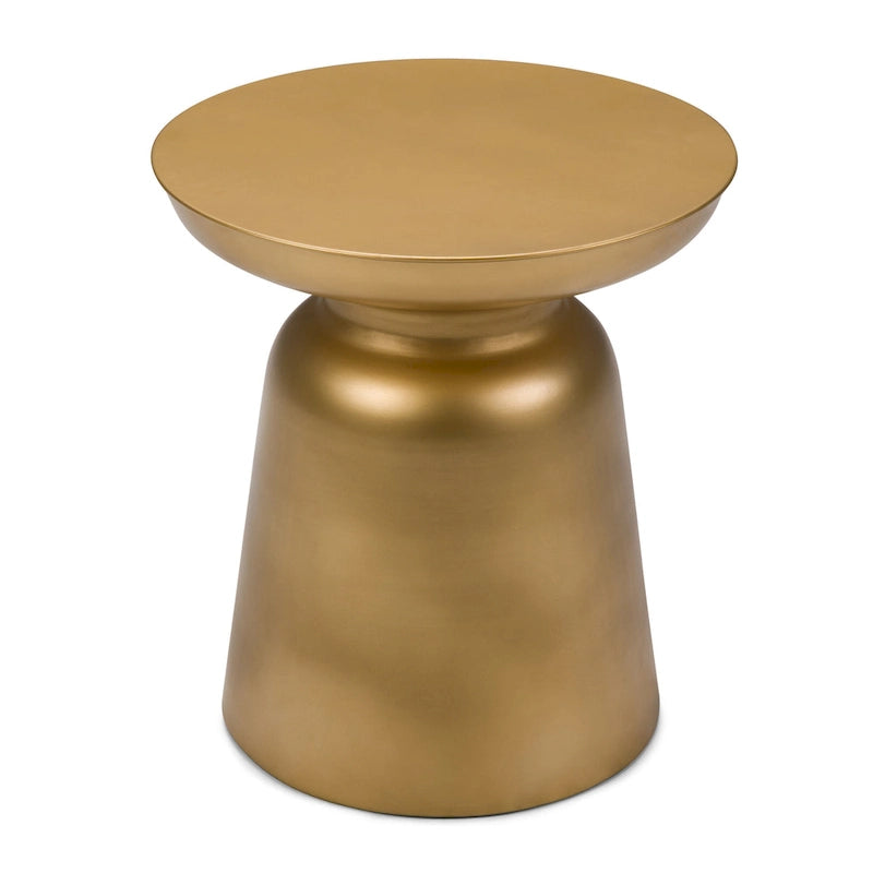 Table d'appoint latérale en métal moderne et industrielle