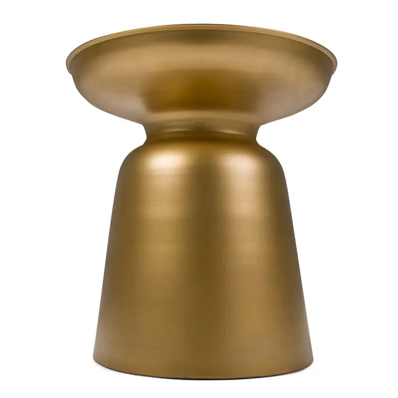Table d'appoint latérale en métal moderne et industrielle