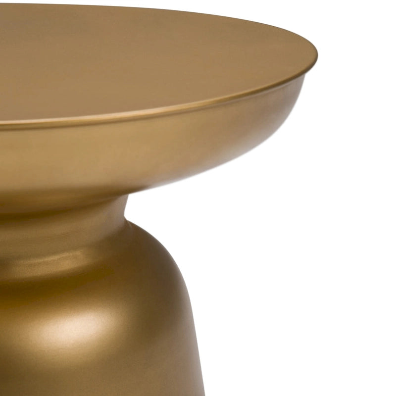 Table d'appoint latérale en métal moderne et industrielle