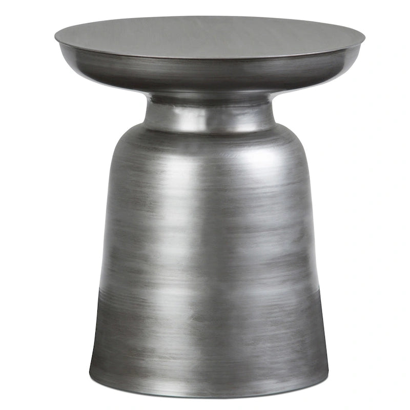 Table d'appoint latérale en métal moderne et industrielle