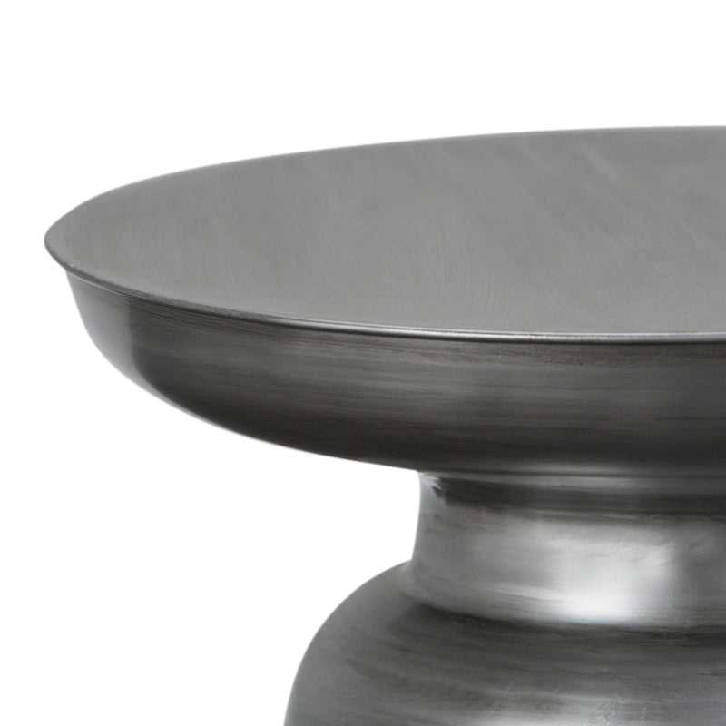 Table d'appoint latérale en métal moderne et industrielle