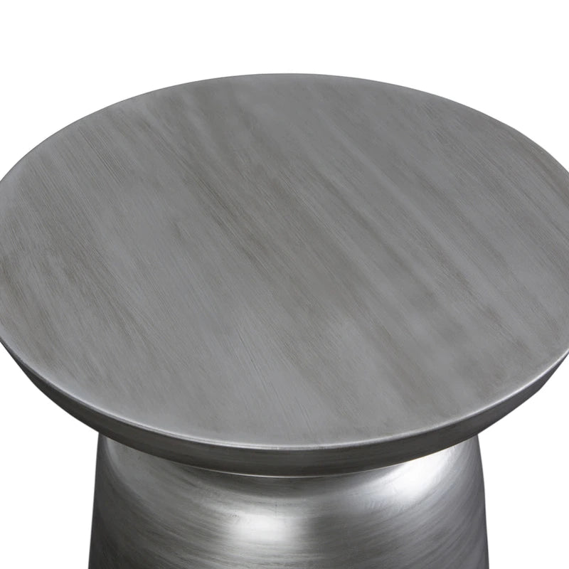 Table d'appoint latérale en métal moderne et industrielle