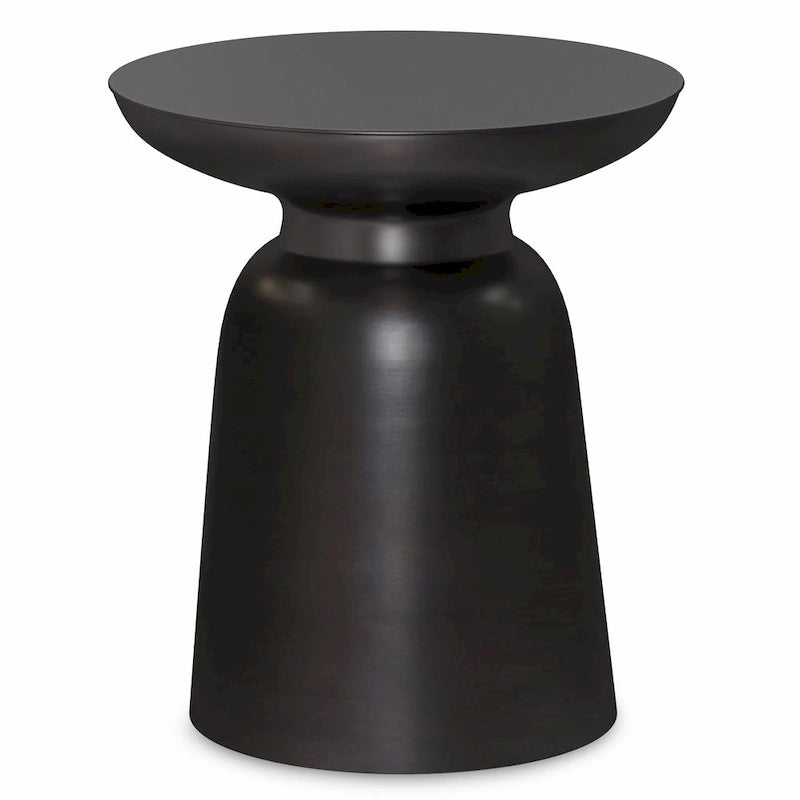 Table d'appoint latérale en métal moderne et industrielle