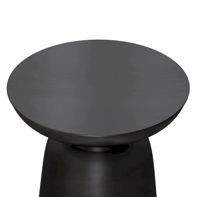 Table d'appoint latérale en métal moderne et industrielle