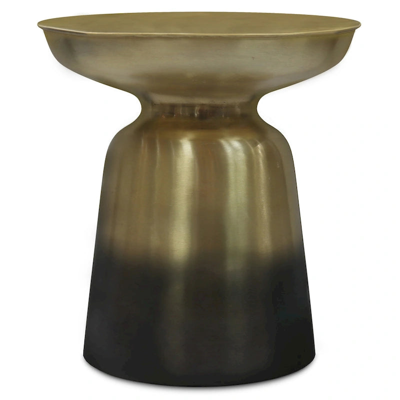 Table d'appoint latérale en métal moderne et industrielle