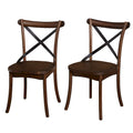 Chaises de salle à manger à dossier en X