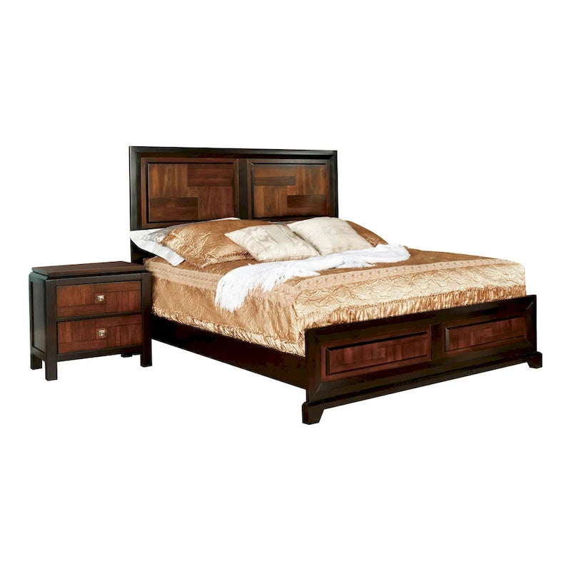 Meubles de chambre à coucher en noyer de style transitionnel