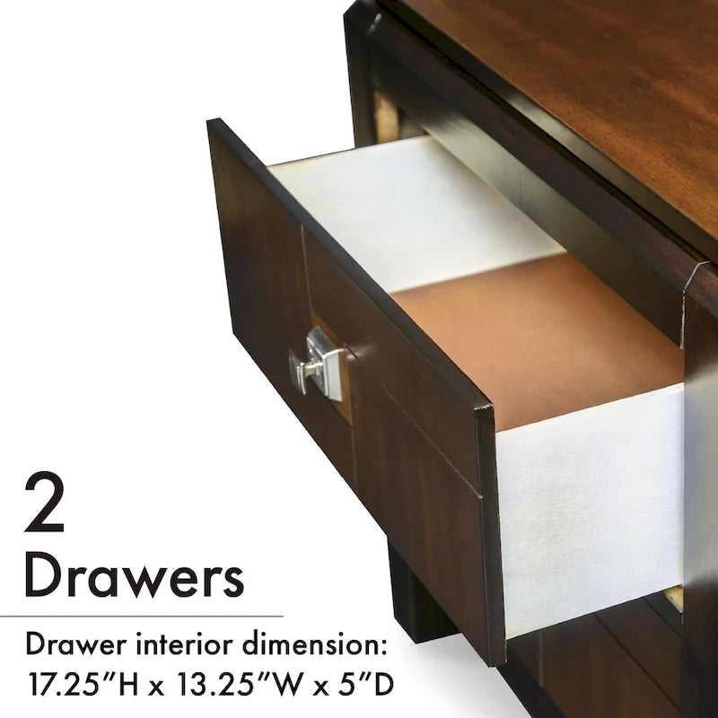Meubles de chambre à coucher en noyer de style transitionnel