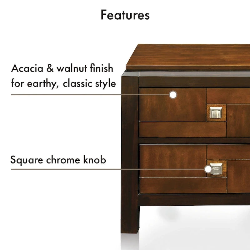 Meubles de chambre à coucher en noyer de style transitionnel