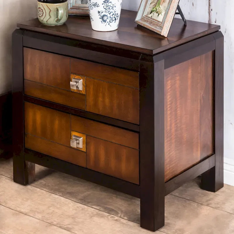 Meubles de chambre à coucher en noyer de style transitionnel
