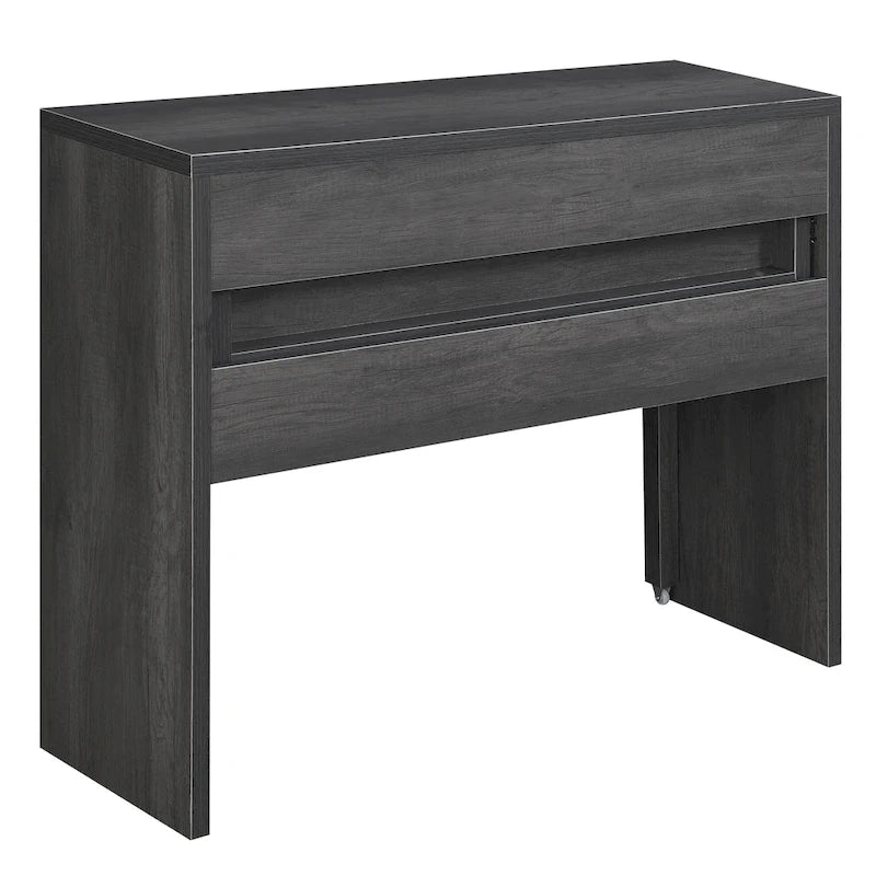 Console/bureau coulissant avec tiroir et rehausseur