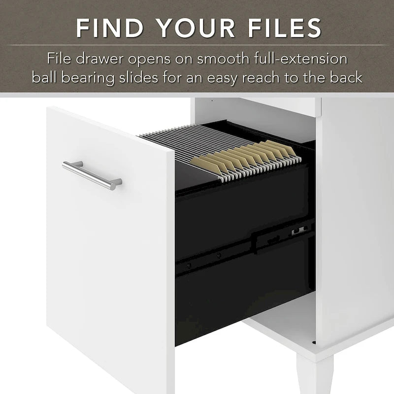 Bureau avec huche et bibliothèque à 5 étagères