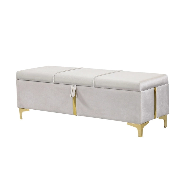 Lit de chambre avec coffre de rangement intégré