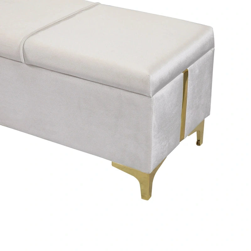 Lit de chambre avec coffre de rangement intégré