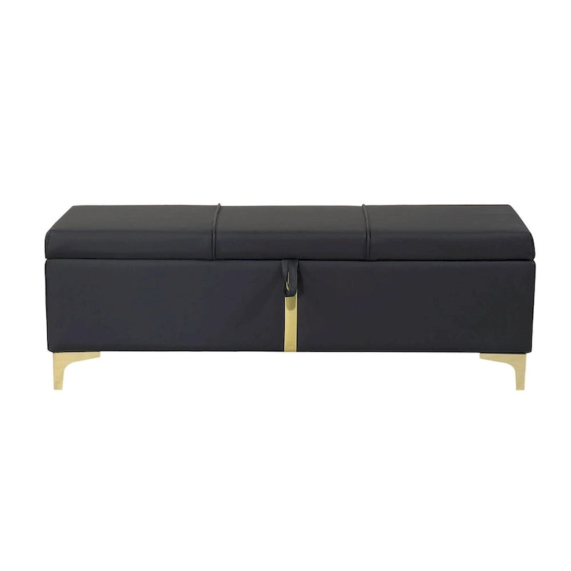 Lit de chambre avec coffre de rangement intégré
