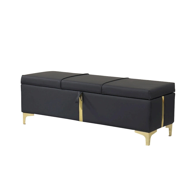 Lit de chambre avec coffre de rangement intégré