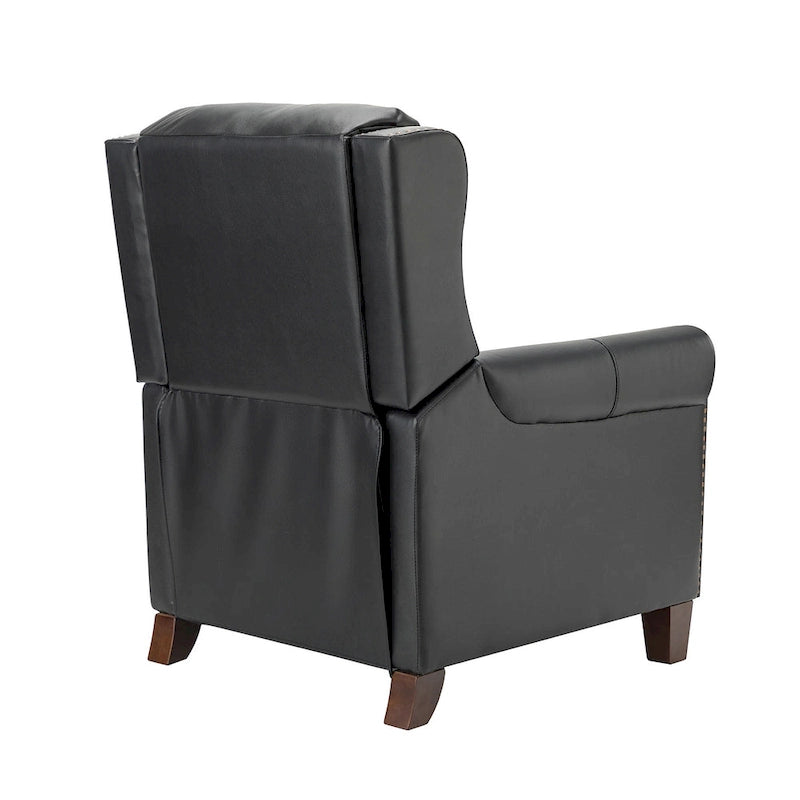 Fauteuil inclinable manuel en cuir véritable