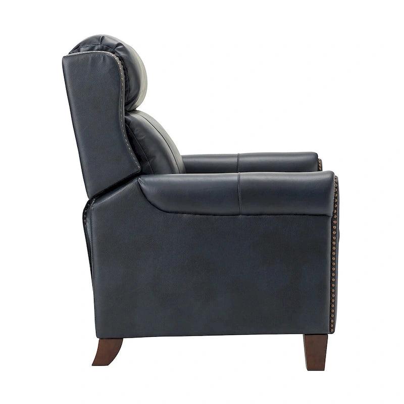 Fauteuil inclinable manuel en cuir véritable