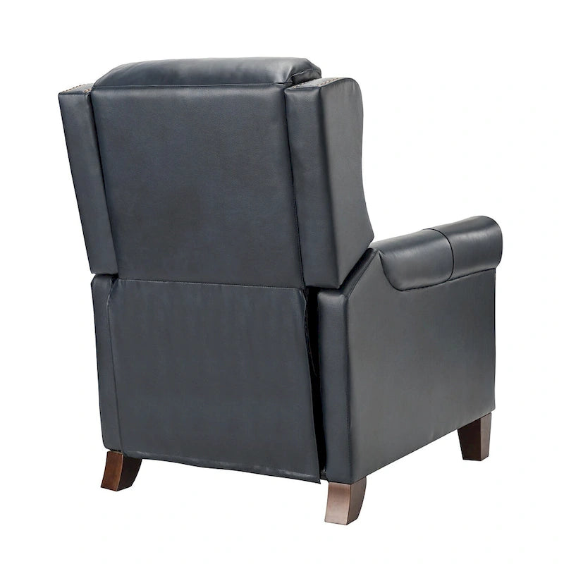 Fauteuil inclinable manuel en cuir véritable