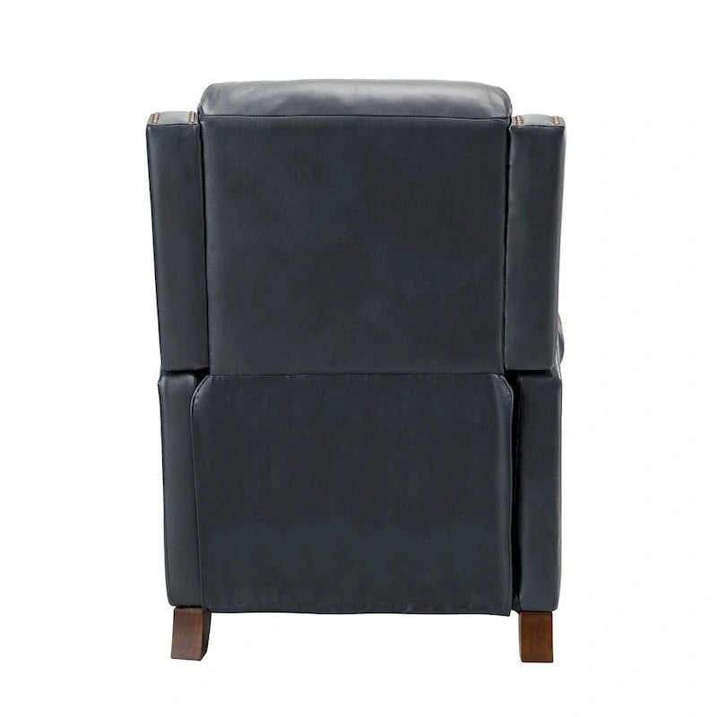 Fauteuil inclinable manuel en cuir véritable
