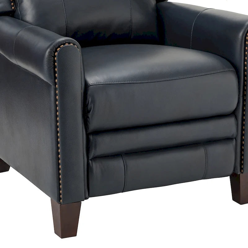 Fauteuil inclinable manuel en cuir véritable