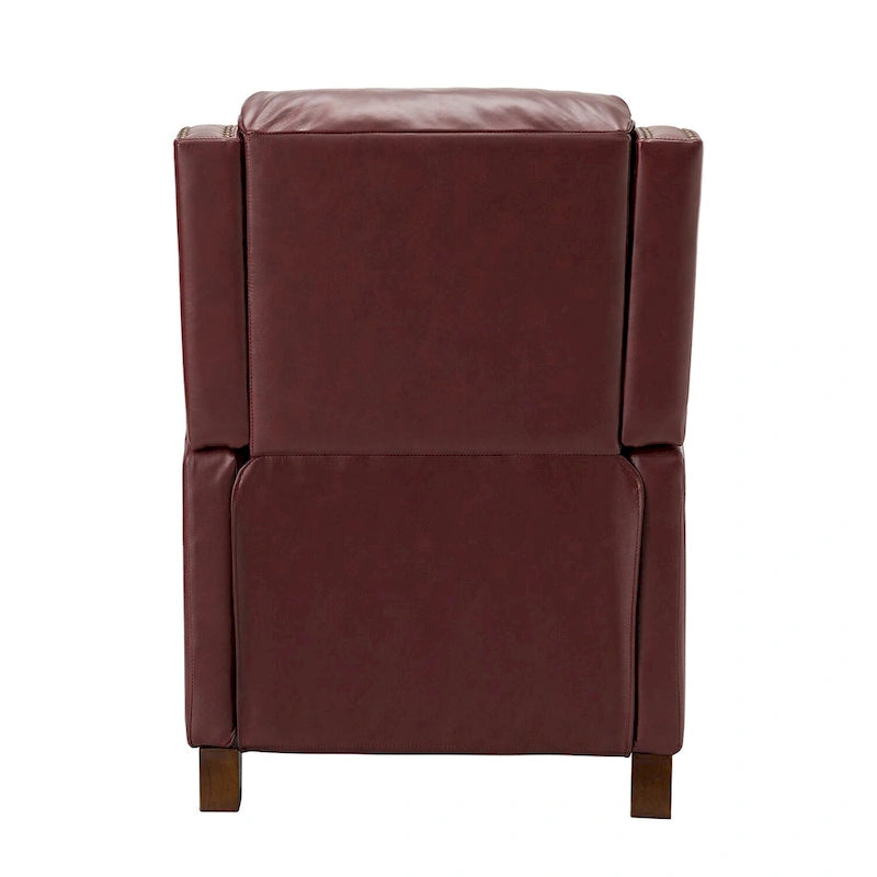Fauteuil inclinable manuel en cuir véritable