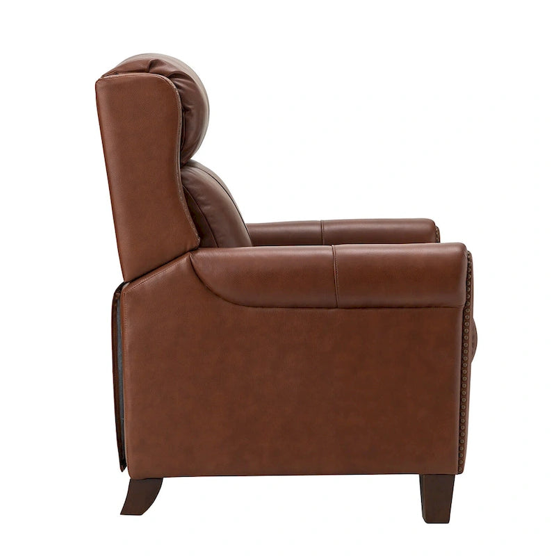 Fauteuil inclinable manuel en cuir véritable