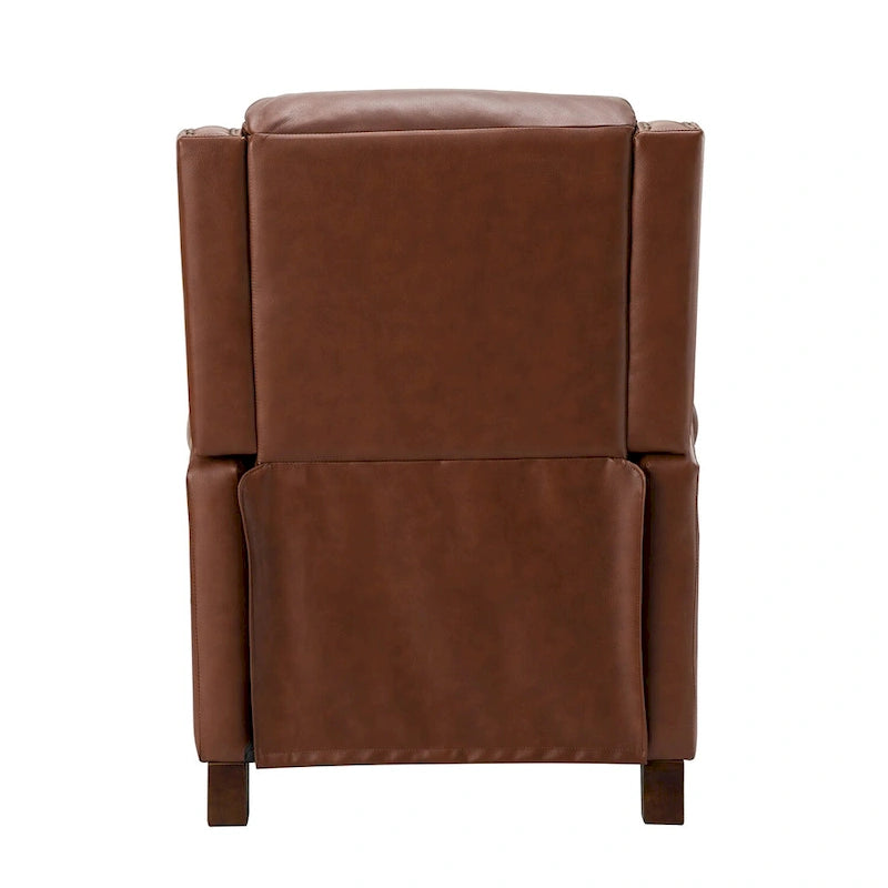 Fauteuil inclinable manuel en cuir véritable