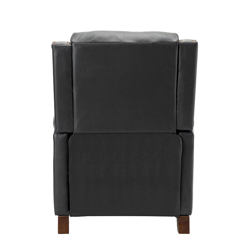 Fauteuil inclinable manuel en cuir véritable