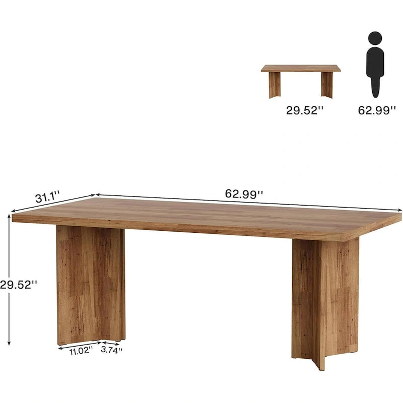 Bureau de direction, Grand bureau d'ordinateur moderne en bois