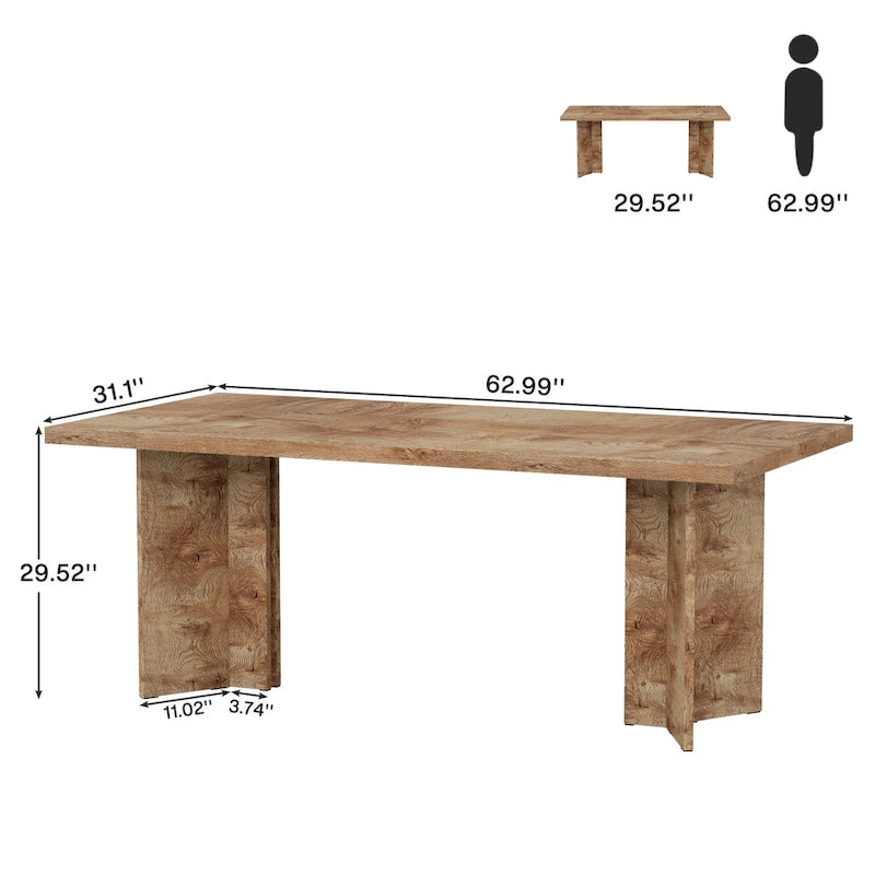 Bureau de direction, Grand bureau d'ordinateur moderne en bois