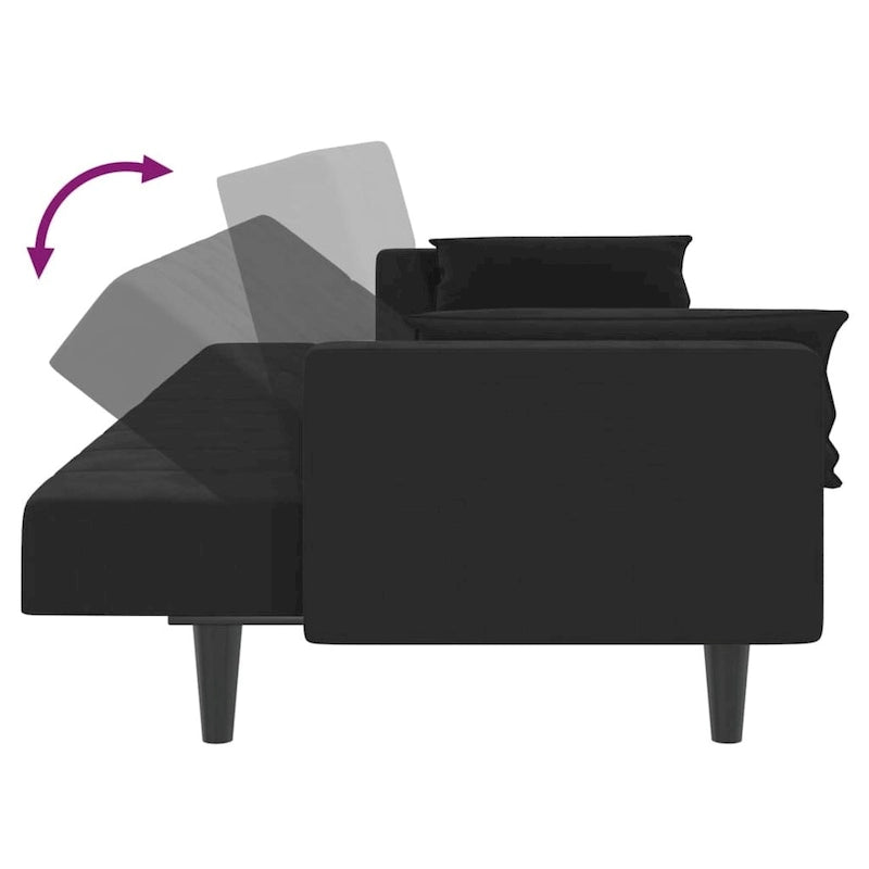 Canapé convertible places en velours