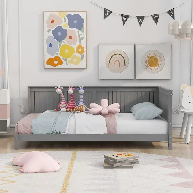 Lit de repos/banquette en bois, format lit simple