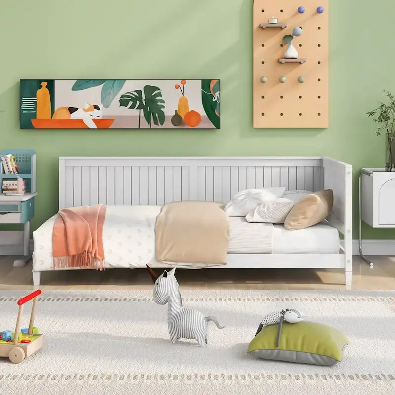 Lit de repos/banquette en bois, format lit simple